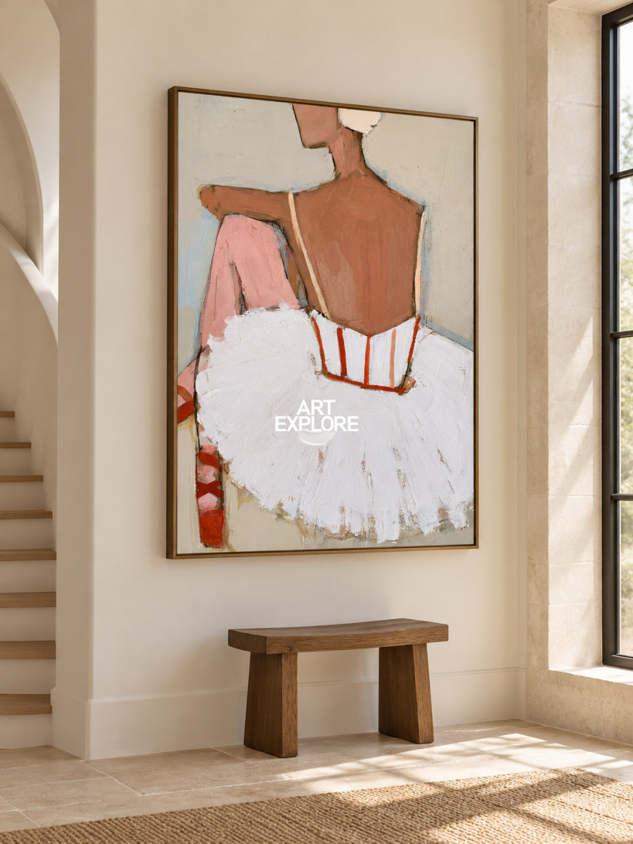 Modern Wall Art For Living Room Minimalist Ballet Dancer Canvas Painting
