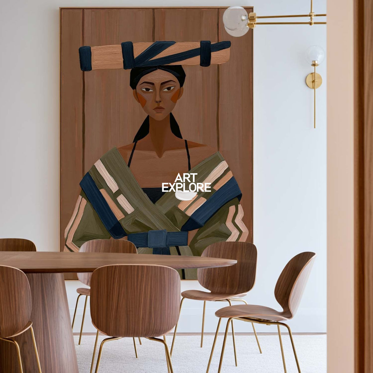 Elegant Woman Wall Art #ABAV846