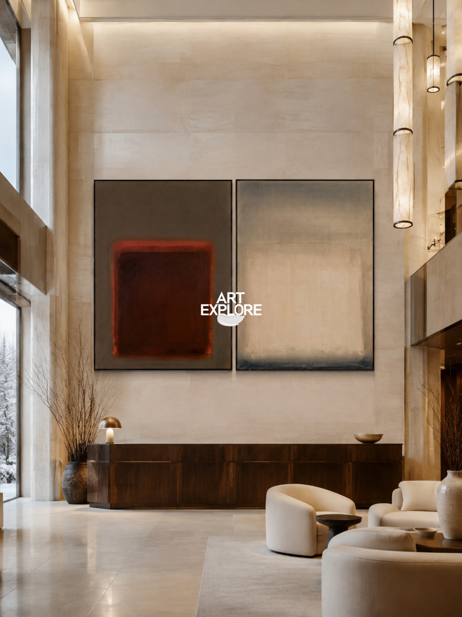 Set of 2 Minimalist Art #ABAO82