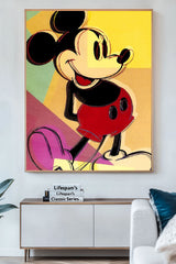 Large Pop Art Painting The art of Mickey Mouse, Andy Warhol, Fine Pop Wall Art For Sale