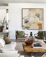 Earth Tone Textured Wabi-Sabi | Large Handmade Square Home Art ArtExplore