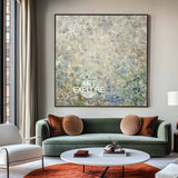 Elegant Sage Green Minimalist Painting, Natural Texture Canvas – ArtExplore