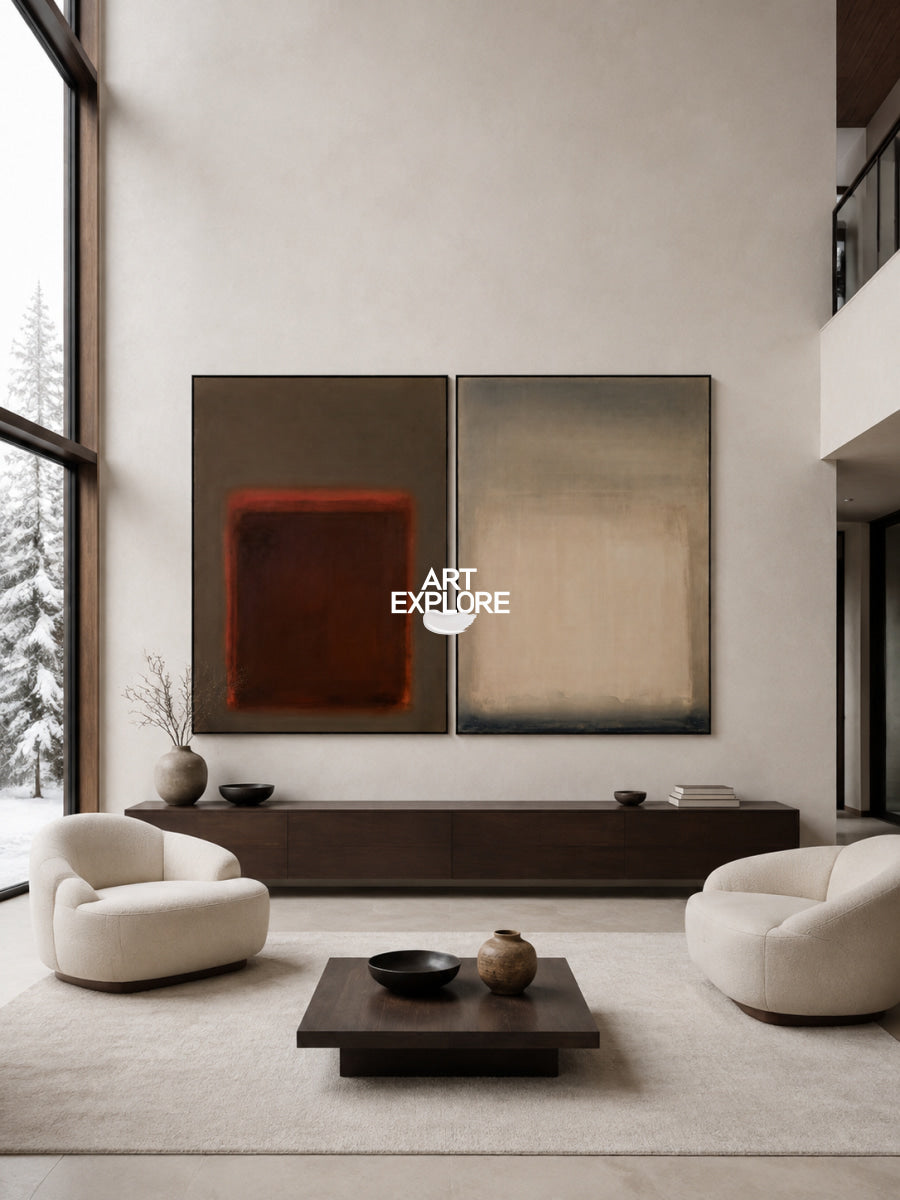 Set of 2 Minimalist Art #ABAO82