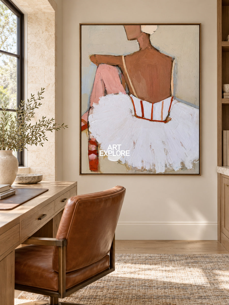 Modern Wall Art For Living Room Minimalist Ballet Dancer Canvas Painting