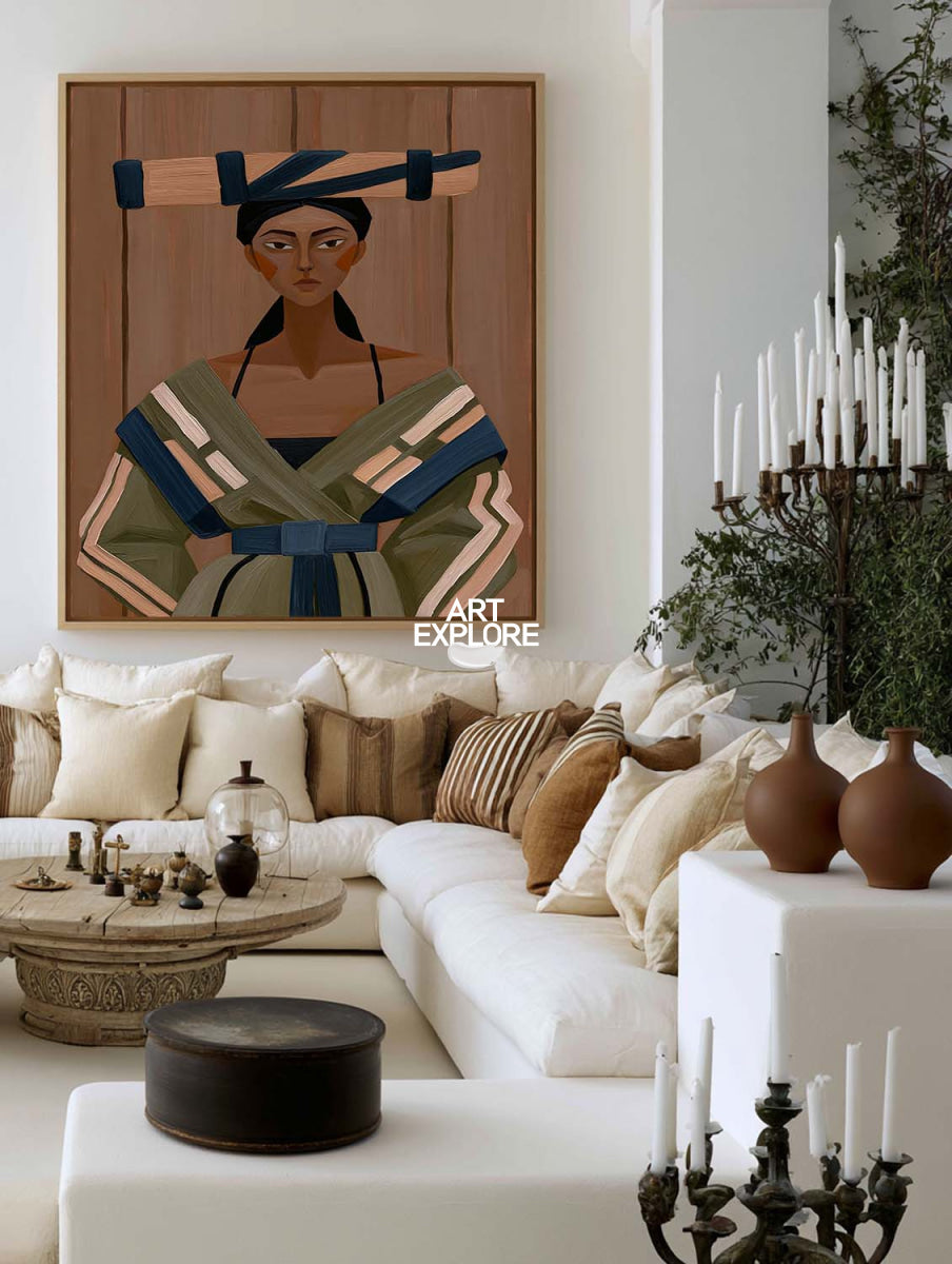 Elegant Woman Wall Art #ABAV846