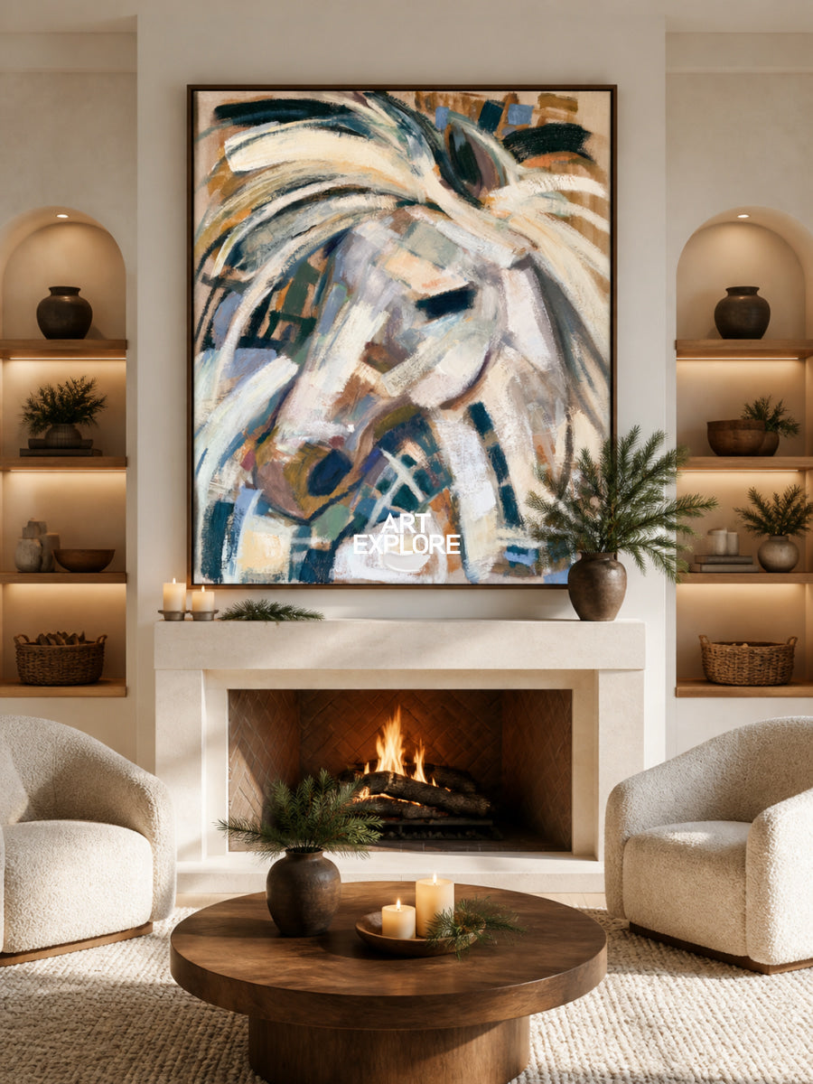 Abstract Horse Art #ANH77