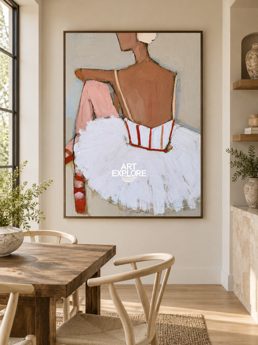 Modern Wall Art For Living Room Minimalist Ballet Dancer Canvas Painting