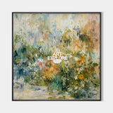 Handmade Green Abstract Knife Painting, Large Textured Wall Art | ArtExplore