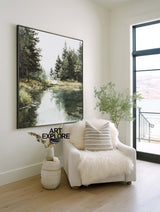 Handmade Lake Forest Artwork – Textured Canvas for Lounge & Office | ArtExplore