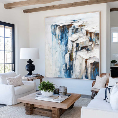 Handmade Sky-Inspired Abstract Oil Painting for Large Living or Lounge Walls | ArtExplore