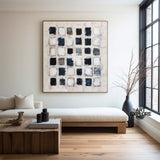 Handmade Wabi-Sabi Canvas Painting, Modern Textured Wall Art | ArtExplore