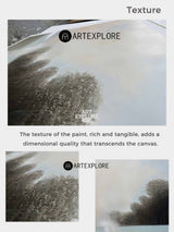 Lake View Painting Landscape Art Beige Landscape Canvas Art Lake Painting For Livingroom