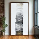 Large Abstract Brushstroke Canvas | Handmade Neutral Home Decor | ArtExplore