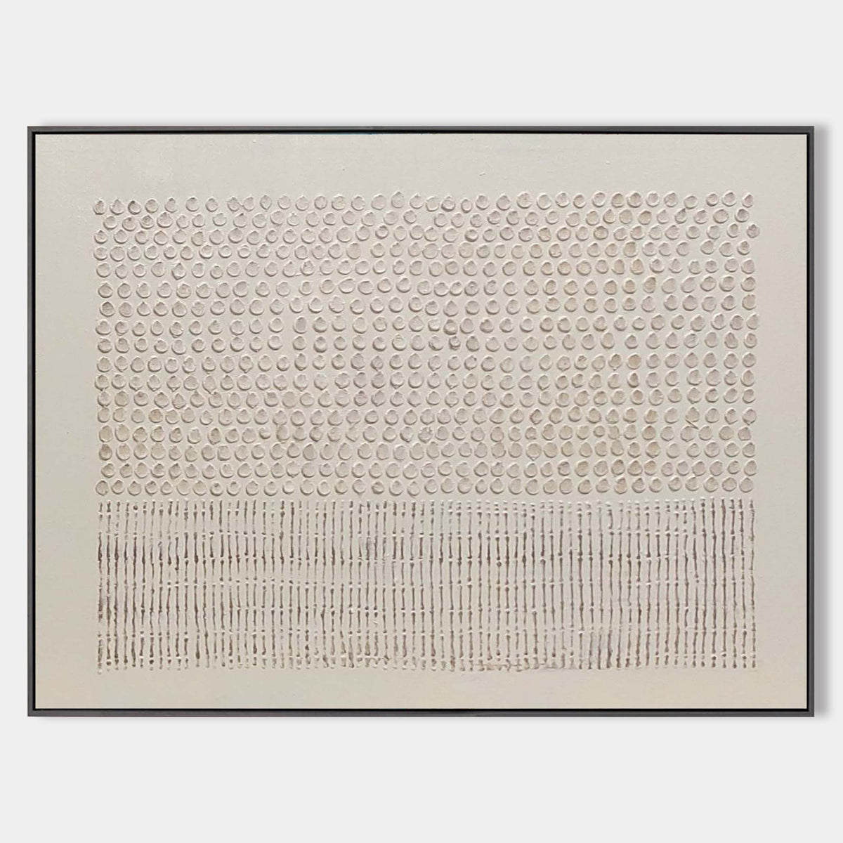 Large Beige Texture Art Painting Large Canvas Art Wabi-sabi Painting For Sale