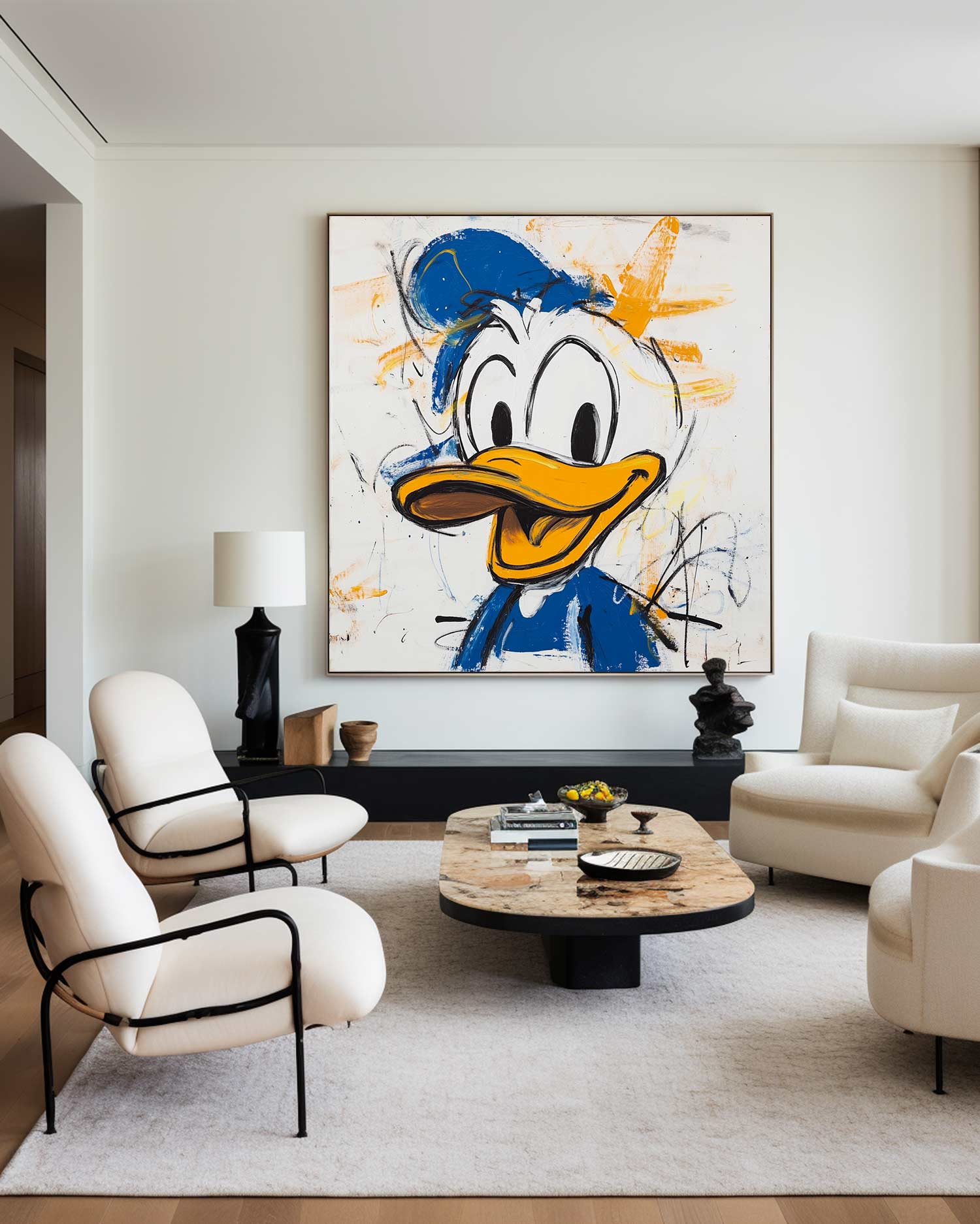 Large Colorful Cartoon Graffiti Wall Art
Modern Texture Pop Painting Handmade Pop Painting For Sale