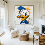 Large Colorful Cartoon Graffiti Modern Texture Pop Painting Handmade Pop Painting For Sale