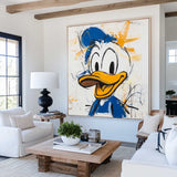 Large Colorful Cartoon Graffiti Modern Texture Pop Painting Handmade Pop Painting For Sale