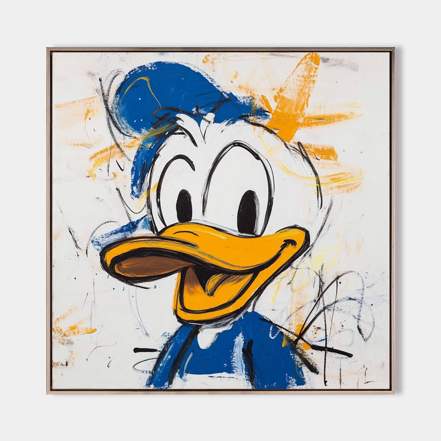 Large Colorful Cartoon Graffiti Modern Texture Pop Painting Handmade Pop Painting For Sale