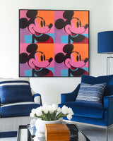 Large Disney Mickey Pop Art Oil Painting Texture Painting Handmade Disney Pop Painting for sale
