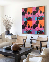 Large Disney Mickey Pop Art Oil Painting Texture Painting Handmade Disney Pop Painting for sale