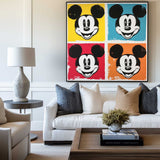 Large Graffiti Pop Wall Art Texture Painting Disney art painting Mickey art painting for sale