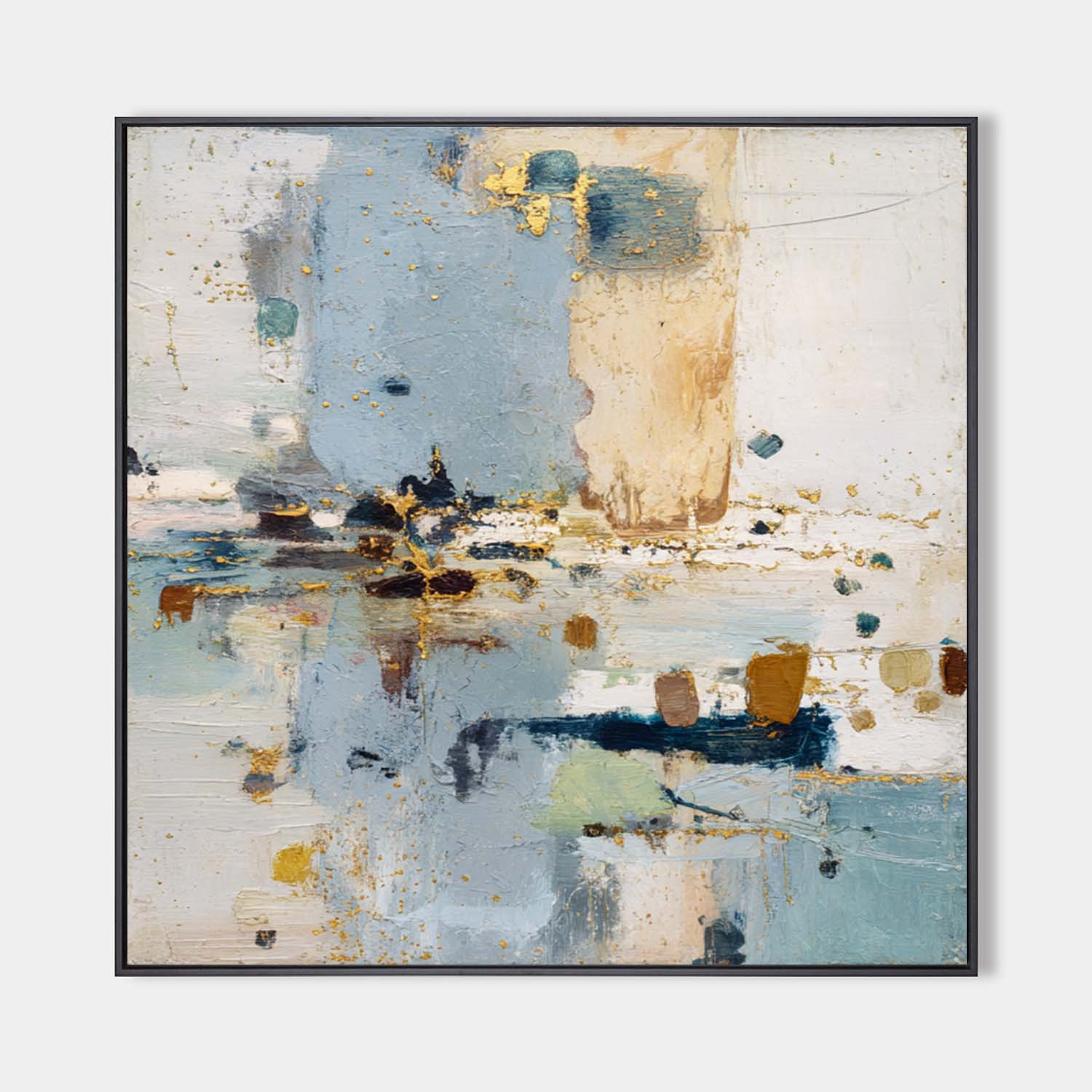 Large Handmade Blue Landscape Painting for Modern Living Room Wall Art for Sale – ArtExplore