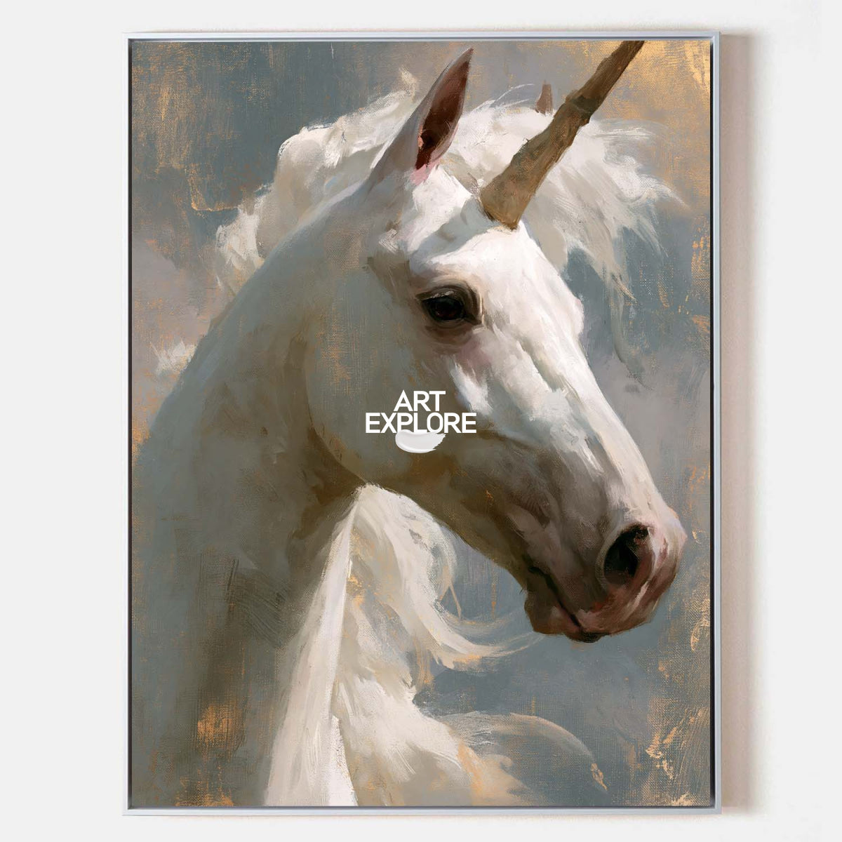 White Horse Wall Art #ANH75