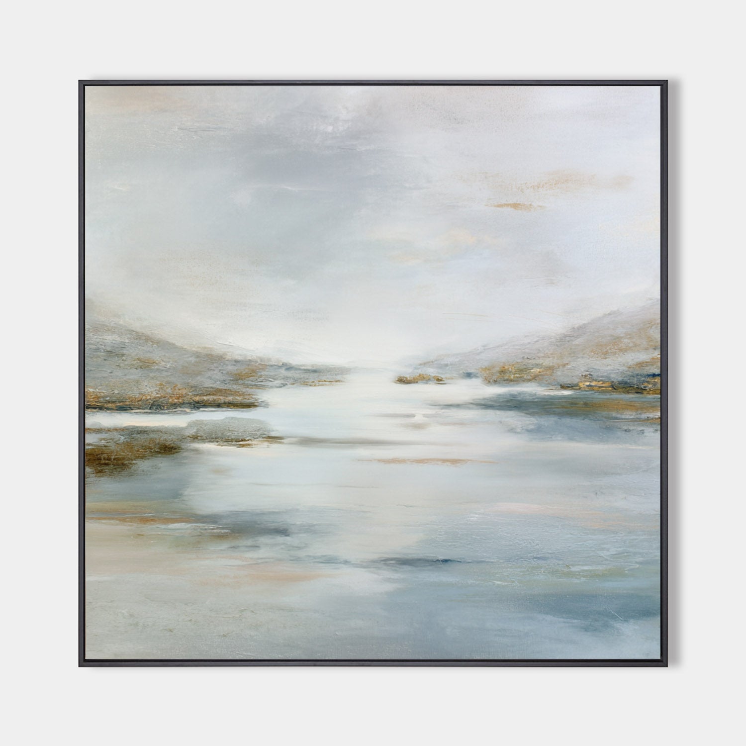 Large Minimalist Landscape Canvas Art – Handmade Wall Decor for Modern Living Room or Lounge | ArtExplore