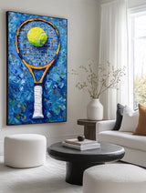 Tennis Painting Rich Textured Sport Fine Art for Tennis Lovers Modern Sport Wall Art | Artexplore