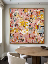 Large Textured Botanical Wall Art - Original Hand-Drawn Masterpiece