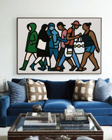 Large Urban Pop Art Canvas – Handmade Modern Wall Decor for Living Room, Lounge, or Office by ArtExplore