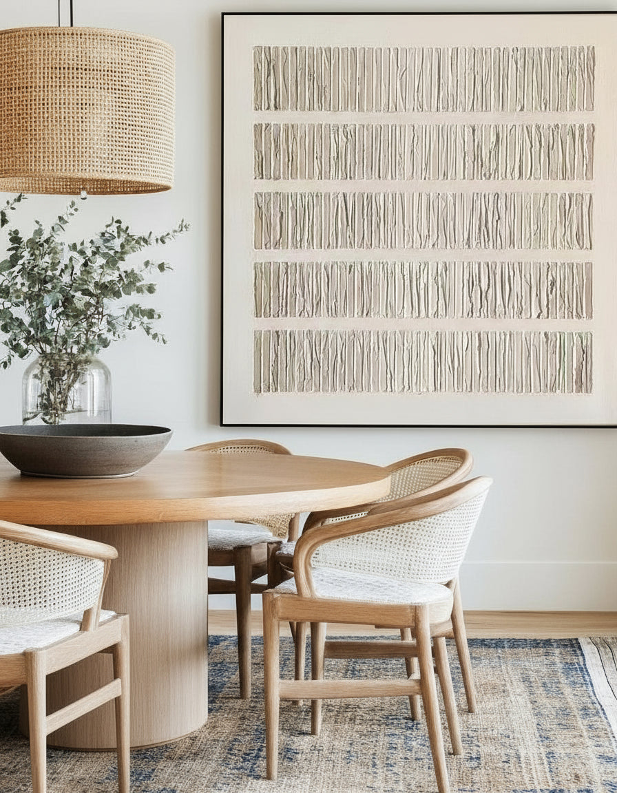 Wabi-sabi Beige Minimalist Art Beige Rich Textured Canvas Art Minimalist Wall Art For Sale