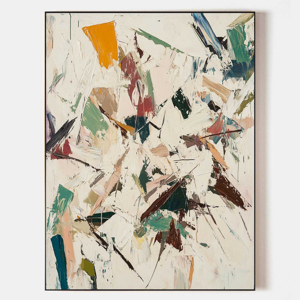 Large Wabi-sabi Beige Painting Beige Abstract Wall Art Beige Texture Artworks Livingroom Wall Art