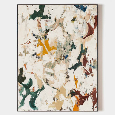 Large Wabi-sabi Beige Texture Paintings Beige Abstract Wall Art Modern Beige Fine Art For Sale