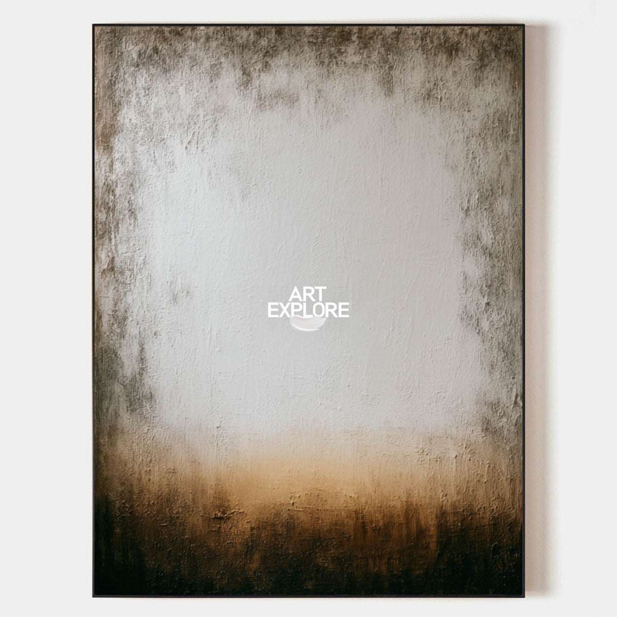 Wabi Sabi Inspired Minimalist Art With Organic Texture And Earthy Color Palette