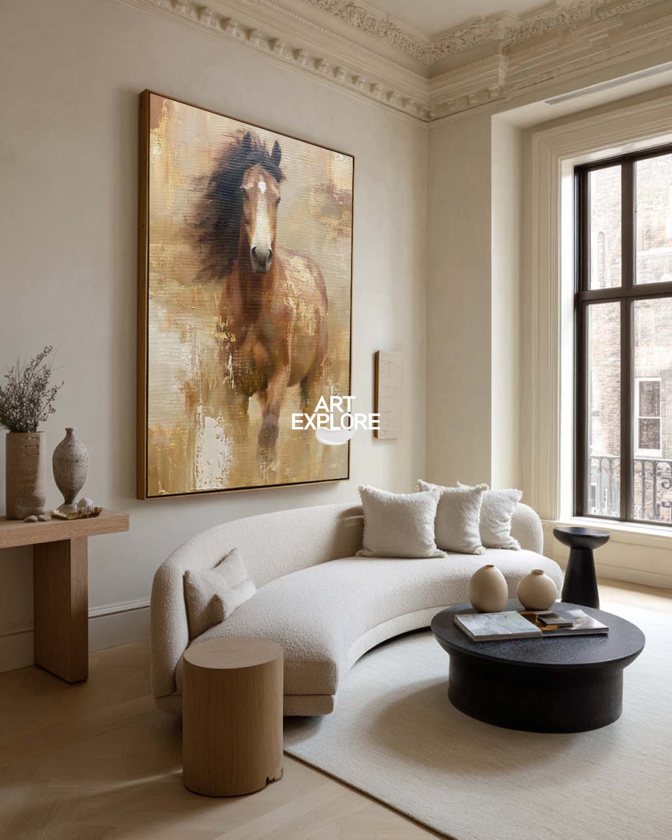 Brown Horse Painting #ANH73