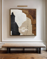 Minimalist Earth-Tone Canvas | Modern Handmade Texture Painting | ArtExplore