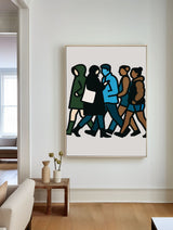 Minimalist Modern Pop Artwork – Large Handmade Canvas Art for Office, Dining Area, or Bedroom Wall Decoration