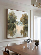 Minimalist Nature-Inspired Textured Painting – ArtExplore