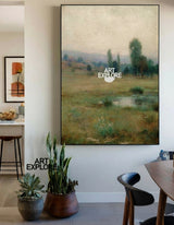 Minimalist Nature Landscape Oil Painting for Large Space Decor | ArtExplore
