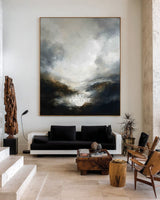 Minimalist Wabi-Sabi Textured Landscape Canvas | Handmade Wall Art | ArtExplore