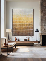 Modern Brown Canvas Art Wabi-sabi Texture Wall Art Brown Livingroom Wall Art Minimalist Wall Art