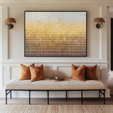 Modern Brown White Wall Art Texture Canvas Art Wabi-sabi Wall Art Minimalist Painting For Sale