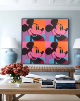 Large Disney Mickey Pop Art Oil Painting Texture Painting Handmade Disney Pop Painting for sale