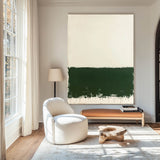 Modern Green White Canvas Art Green Texture Wall Art Green Wabi-sabi Canvas Art Minimalist Wall Art