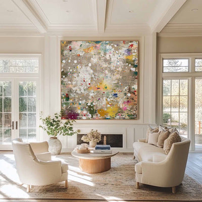 Modern Neutral Abstract Wall Art, Brown Textured Canvas for Hallway or Lounge – ArtExplore