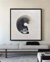 Modern Neutral Texture Canvas | Handmade Abstract Square Painting | ArtExplore