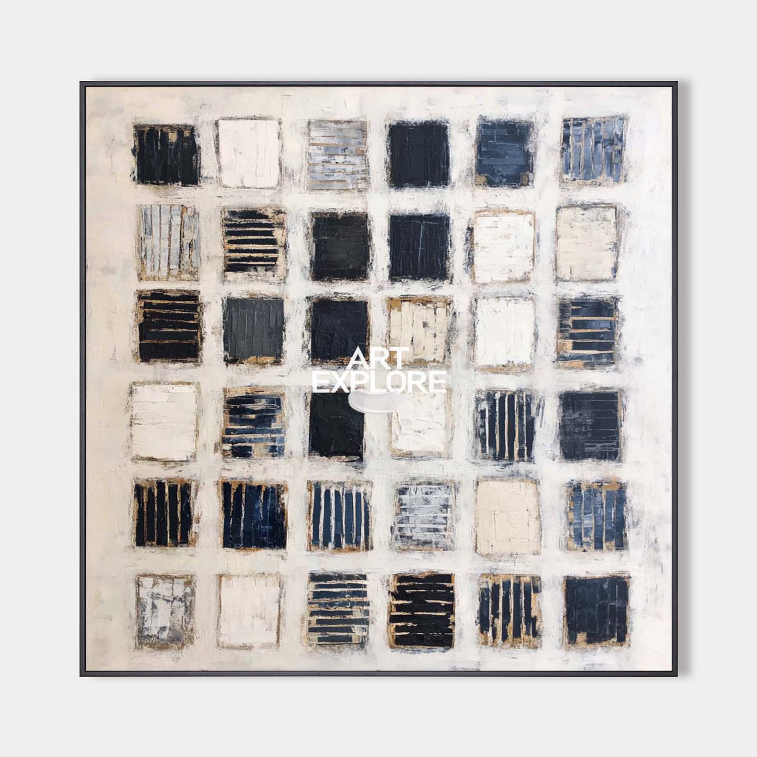 Modern Wabi-Sabi Texture Painting for Large Spaces | Handmade | ArtExplore