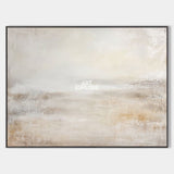 Modern White Beige Wabi-Sabi Painting | Large Earth Tone Textured Wall Art ArtExplore