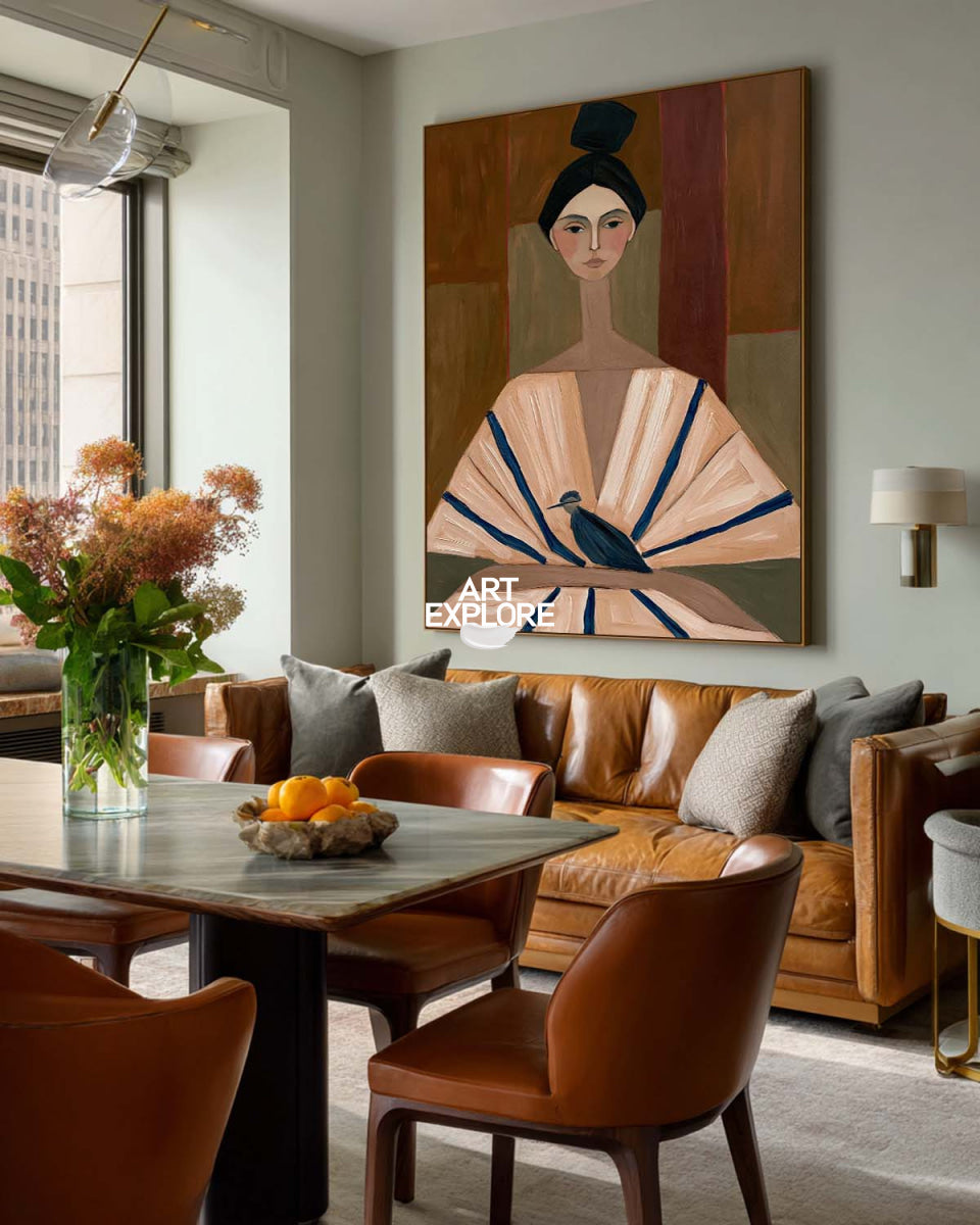 Woman Portrait Wall Art #ABAV839